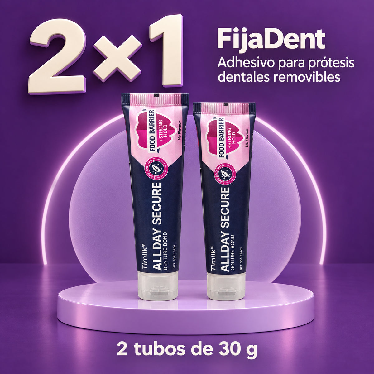 FijaDent: vista principal del producto