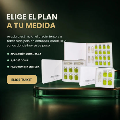 Elige el Kit Capilar Pleyer a tu medida con 4, 8 o 16 dosis y pago contra entrega